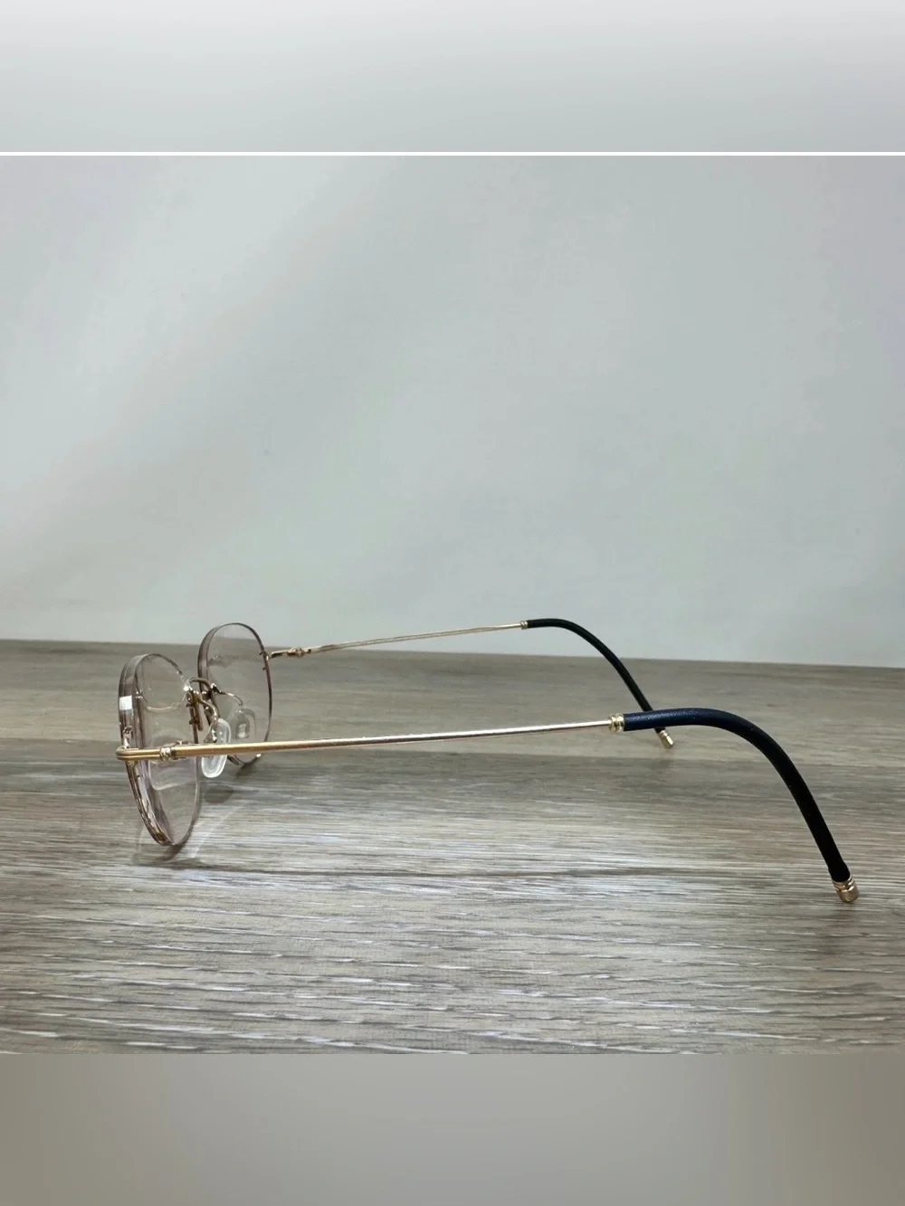 RARE Hoya Pinfeel Gold-Plated Titanium Eyeglass Frames Japan Flexible 16-135 Vtg